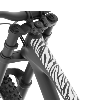 Bike Frame Protection Stickers - Zebra